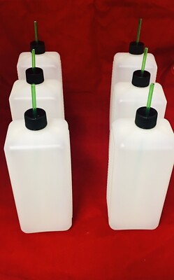4x Dosierbehälter a 1000ml Vorratsbehälter für Dosierpumpe,6 m Leitung, 4x Venti