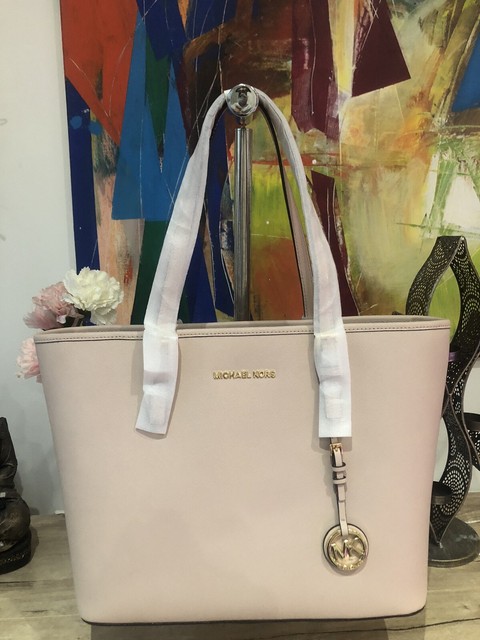 large pink tote