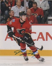 Calgary Flames Sam Bennett Signed Autographed 8x10 Photo NHL COA E
