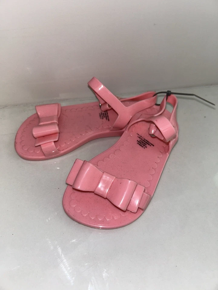 Sandalias de gelatina rosa para bebé talla 7 Foto 2 de 4