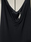 Tova-Celine Women's 3pc Black Sheer Mesh Dress Top Skirt Set Beaded Cowl M — photo 9