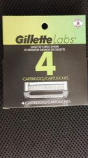 GilletteLabs Razor Refill Cartridges Stainless Steel 4 Pack, For Men Face 4.75 per gallon