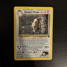Giovanni's Persian 8/132 Gym Challenge Holo Rare Eng Unlimited