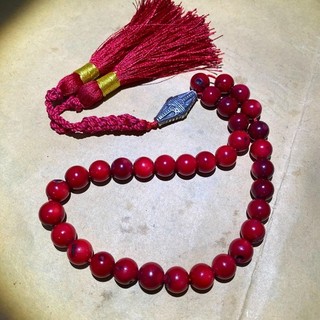 Red Coral Masbaha Prayer Beads Islamic Tasbih Rosary Komboloi Daily Zikr