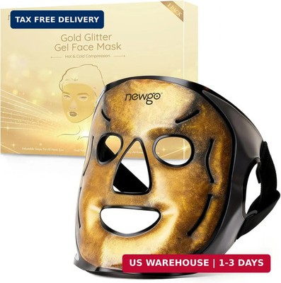 NEWGO Cooling Gel Ice Face Mask - Hot & Cold Therapy for Puffy Face, Dark Circle
