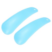 2Pcs Plastic Shoe Horn, 4.7" PP Small Shoe Horn Spoon Helper Blue