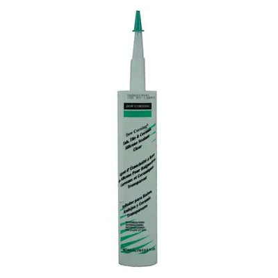 Dowsil 4045036 Silicone Sealant, 10 Oz, Cartridge, Clear, Silicone Base,