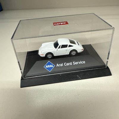 Herpa Porsche 911  66 S Aral Card Service Werbemodell 1:87 PC 