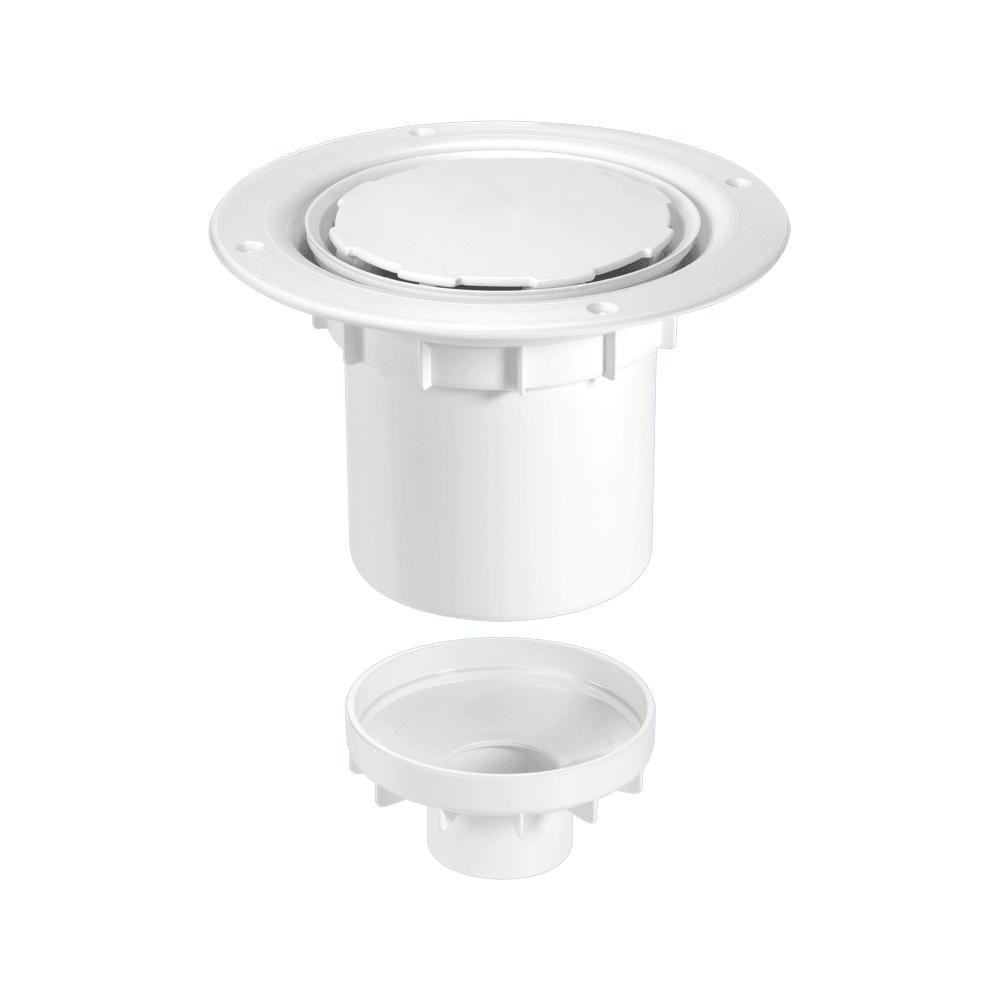 McAlpine75mm Trapped Gully 110mm or 2"" Vertical Solvent Spigot Outlet, White