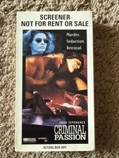 CRIMINAL PASSION VHS 1994 Joan Severance Scre...