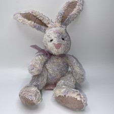 Russ Berrie Rainbow Trail Tie Dye Bunny Rabbit Plush Pastel Sherbet Stuffed Toy