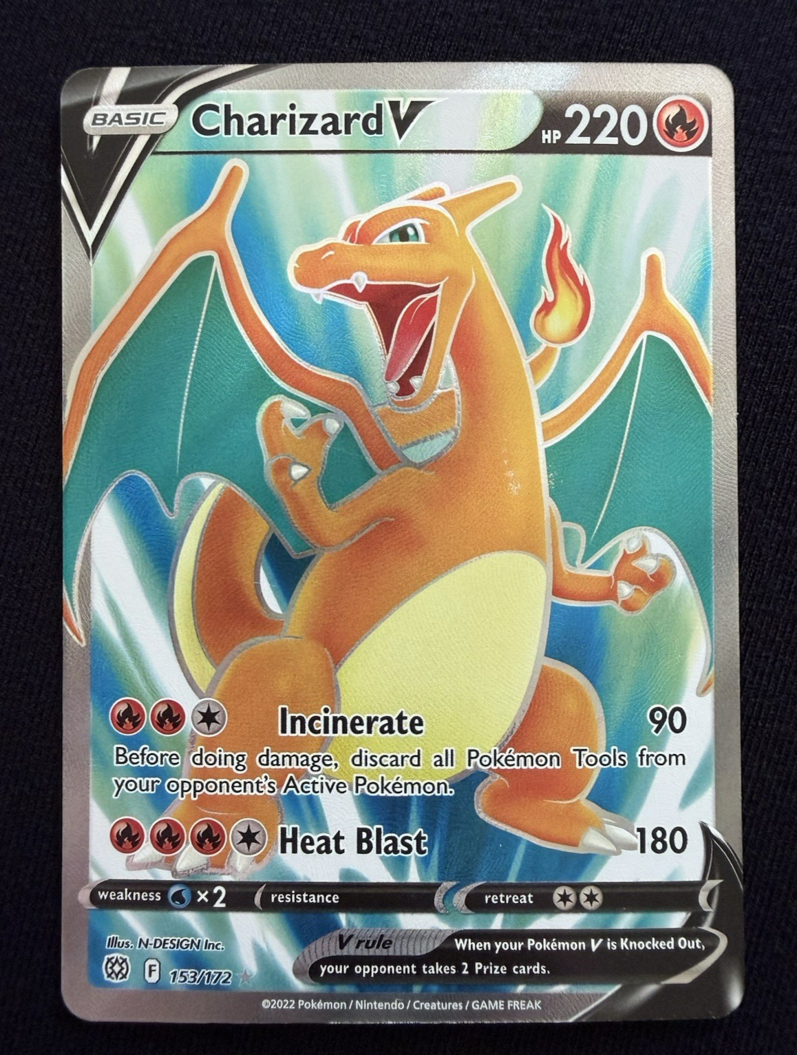 Charizard V 153/172 Brilliant Stars Full Art Ultra Rare NM Pokemon