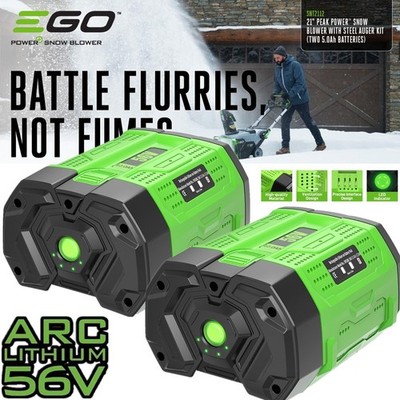 Pack For Genuine EGO 56V Power+ 12Ah Lithium-ion Battery BA5600T BA4200 BA2800T