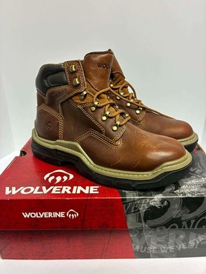 Wolverine Men Raider DuraShocks  6'' Boot Shoes Size 8 Peanut Marron Clair