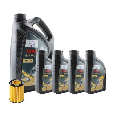 9L Fuchs TITAN GT1 PRO C3 5W30 Hengst Engine Oil Change Kit for W221 S350 V6