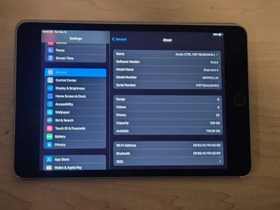Apple iPad Mini 4 | 7.9'' | 128GB | SPACE GRAY