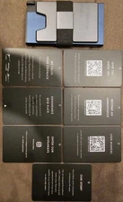 Ekster Aluminum Card Holder Wallet - Midnight Blue - SLIM NEW - AUTHENTIC