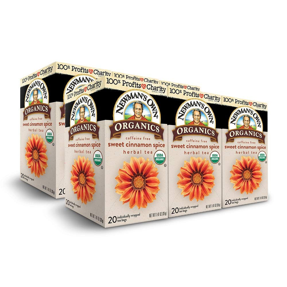 Organics Sweet Cinnamon Spice Herbal Tea, USDA Certified Organic and Kosher, Inv