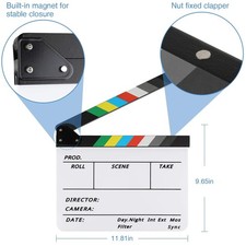 Magnetic Film Clapboard Set with Eraser  Pens