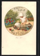 Künstler-AK Pauli Ebner: 32° au dessus de zéro. Planschende Kinder 1926 