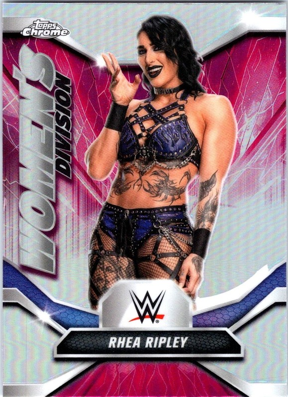 Rhea Ripley 2026 Topps Chrome WWE #WDV-36 Refractor Trading Card