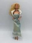 Vintage Mattel Barbie Doll Superstar Era Wearing Elegant Iridescent Dress