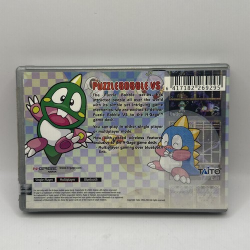 Puzzle Bobble VS • Nokia N-GAGE Game + Manual (2003) AUS PAL • Complete CIB - Picture 5 of 7