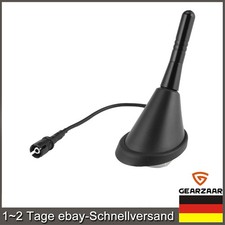Auto KFZ Kurz Stab Dach Antenne + Raku 2 Sockel für Saab, Seat mit Verstärker