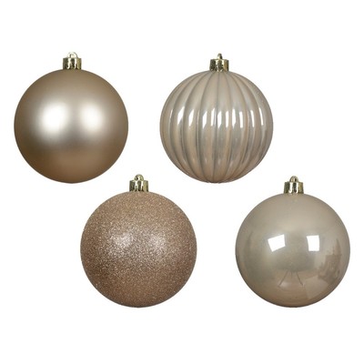Set di 65 palline di Natale con palline di Natale dipinte da appendere