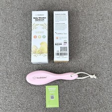 Wooden Baby Hair Brush Cradle Cap Baby Brush Soft Goat Bristles Baby Grooming