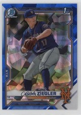 2021 Bowman Chrome Draft Sapphire Calvin Ziegler #BDC-123 0o1
