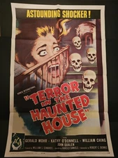 VTG Terror in the Haunted House 1959 Original 1sh Horror Movie Poster Very Clean