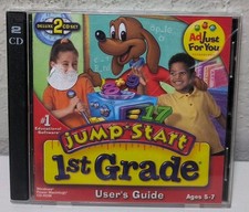 Jump Start 1st Grade 2-Disc Deluxe Windows/MAC PC CD-ROM R37