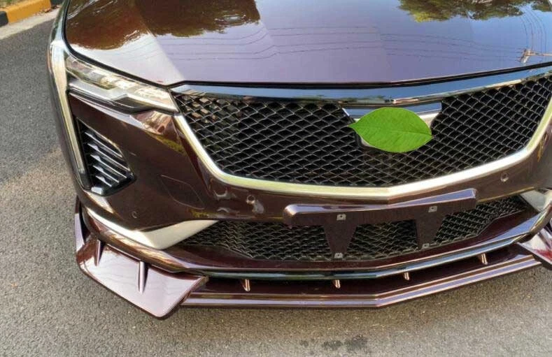 Kit de carrocería alerón labial parachoques delantero coral púrpura para Cadillac CT4 CT4-V 2020-2025 A Foto 2 de 4
