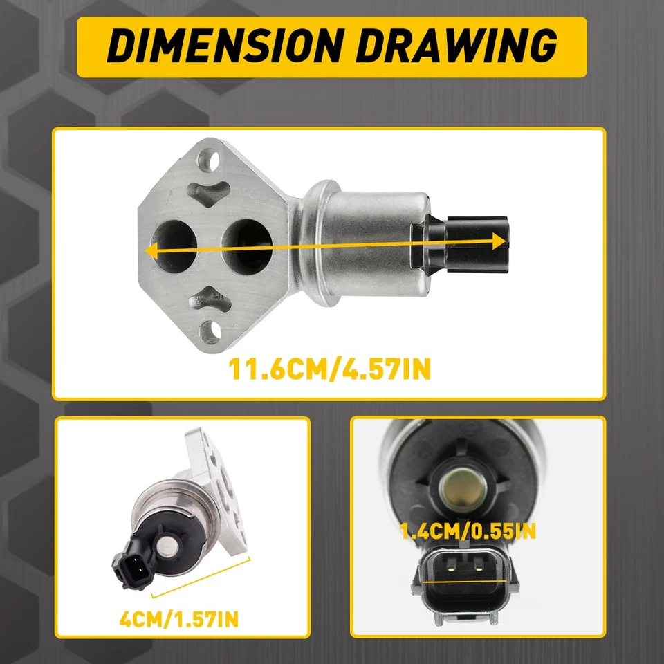 Idle Control Air Valve For IAC 01-08 Mercury Sable Mazda B2300 B3000 Ford Ranger - Image 4 of 4