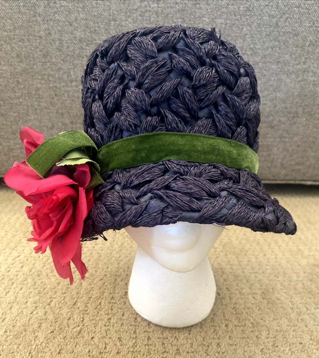 Cloche Straw 1960s Vintage Hats for Women for sale | eBay display picture 3