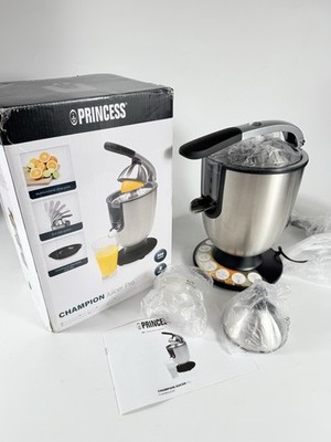 Princess Elektrische Zitruspresse Entsafter Pro Orangenpresse Zitrusfrüchte 201851