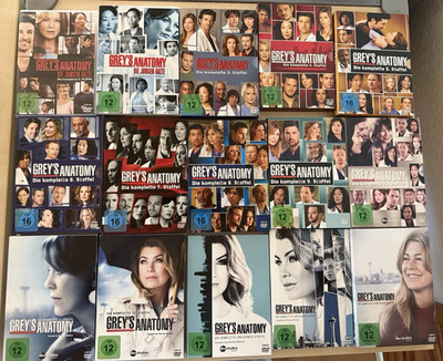 Grey's Anatomy Staffeln 1-15 DVD Box Set Deutsch mit Untertiteln PAL