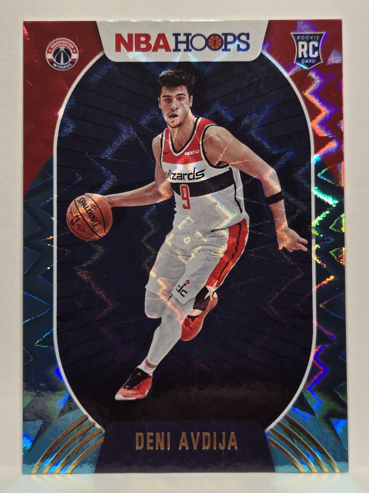 2020-21 Panini NBA Hoops DENI AVDIJA #201 RC Teal Explosion Wizards Rookie