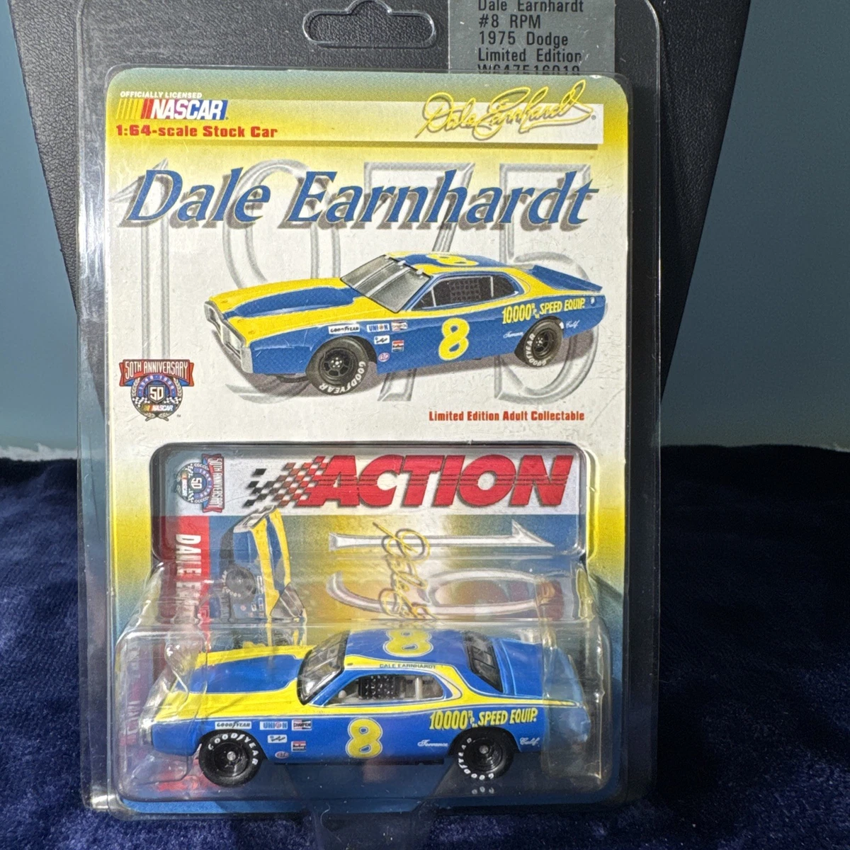 Dale Earnhardt Blue Diecast Racing Cars 1975 Vehicle Year for sale