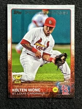 KOLTEN WONG #588 2015 Topps Baseball QTY St. Louis Cardinals