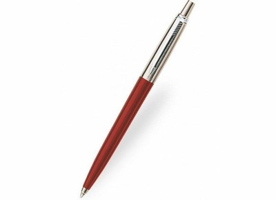 5 PACK PARKER JOTTER STANDARD CT BALL PEN RED BODY & BLUE INK FREE SHIPPING