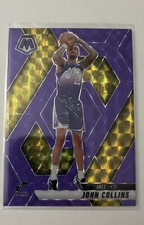 2024-25 Panini Mosaic - John Collins #56 Fluorescent Purple Mosaic Prizm /249