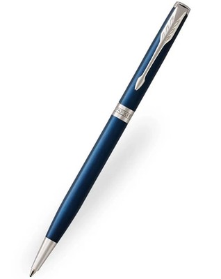 Parker Sonnet  Pencil 0.5 Slim Blue Lacquer & Chrome In Box *