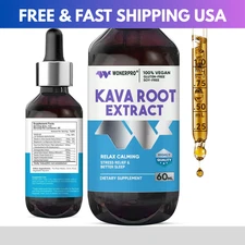 Kava Kava Root Liquid Extract – Herbal Relaxation Support | 60ml Vegan Drops USA