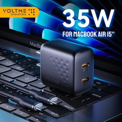 35W GaN USB-C Travel Charger with Dual Ports