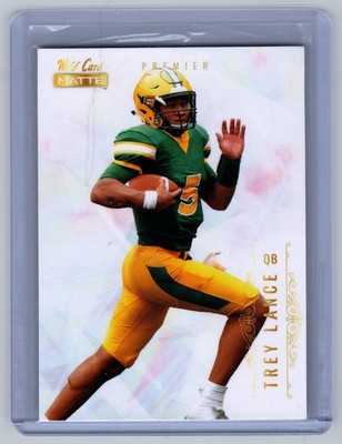 2021 Wild Card Matte White Trey Lance Rookie RC #MBC-6