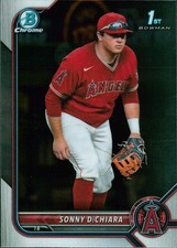 2022 Bowman Draft Chrome #BDC-16 Sonny DiChiara Los Angeles Angels