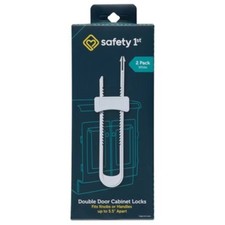 Safety 1st Double Door Baby-Proofing Cabinet Locks - 2pk - White