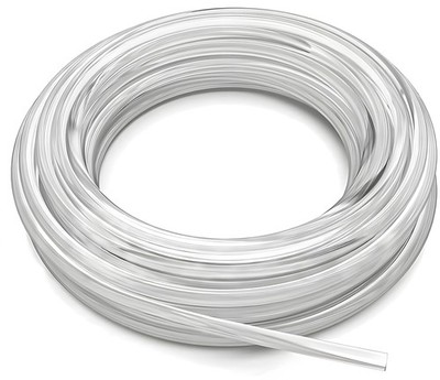 Lumpro 1/4'' Vinyl Sling Chair Spline Solid Awning Cord 1/4 in, 25 ft, Clear